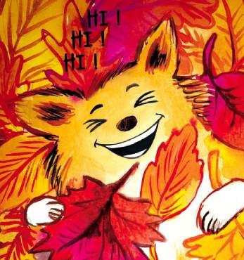 Aquarelle : un renard qui rit